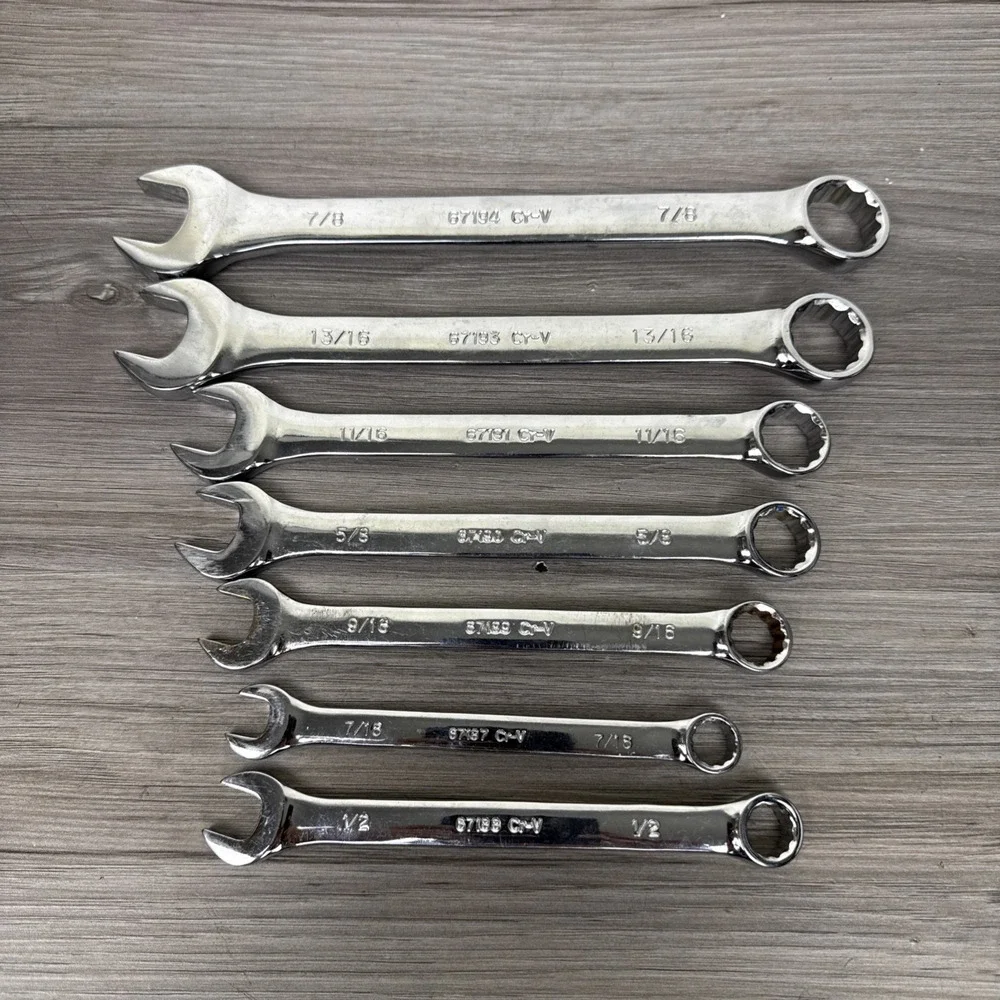 HUSKY TOOLS 7-piece 12-point SAE Combination wrench set 1/2